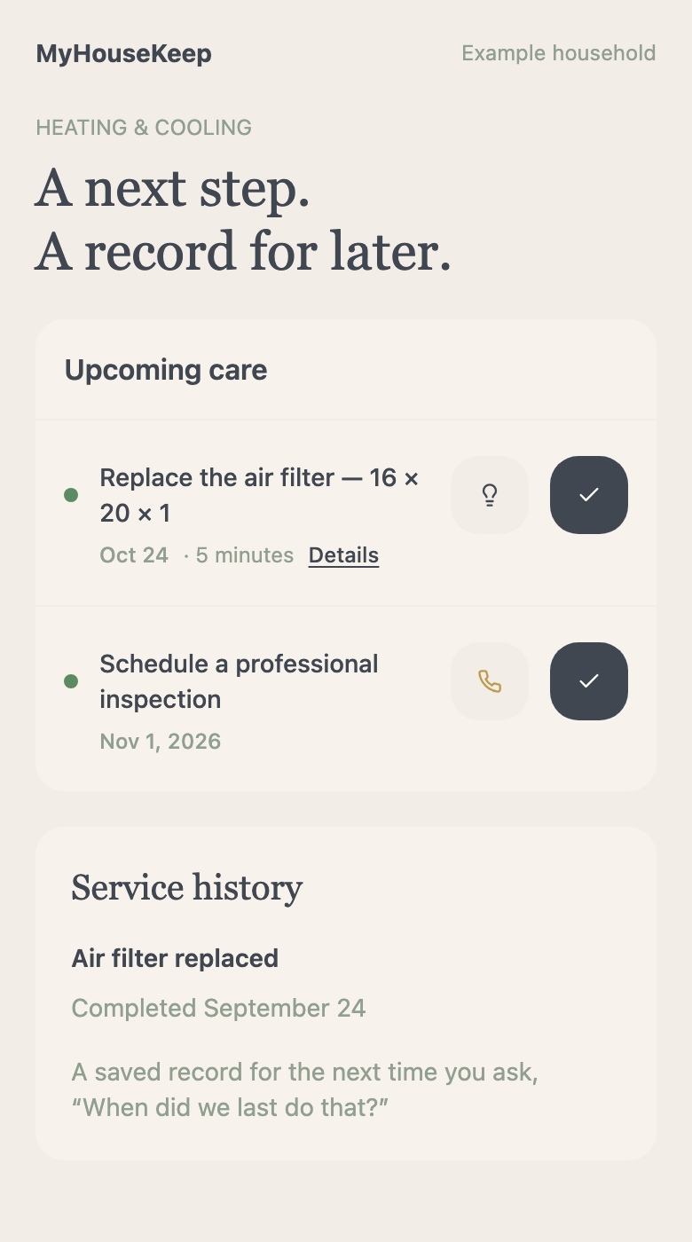 Filter replacement reminder with saved size 16 by 20 by 1